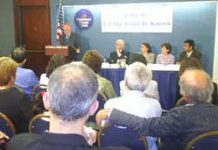 Press conference in Washington DC Image