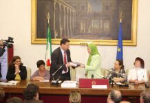 Iran: Il discorso di Maryam Rajavi alla sala stampa del parlamento italiano Image