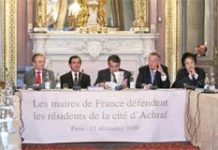 Iran – 2172 sindaci francesi condannano la decisione del governo iracheno sul Campo di Ashraf Image