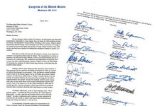 I membri del Congresso Americano per risolvere la crisi di Campo Ashraf