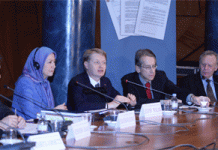 Sen. Malan ha ringraziato Maryam Rajavi e la indicata come “il futuro dell’Iran nel rispetto dei diritti civili e della libertà”.