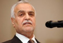 Il Vice-Presidente iracheno in esilio esorta alla condivisione del potere con i sunniti come soluzione alla crisi dell’Iraq
