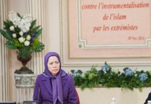 Maryam Rajavi in lutto