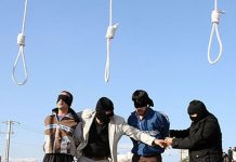 Iran (immagini forti): tre uomini impiccati in pubblico in una città nordorientale