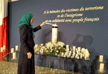 Iran – Maryam Rajavi: “Gli attacchi terroristici di Parigi sono assolutamente incoerenti con l’Islam