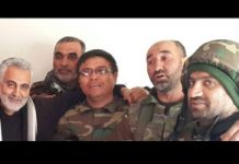 Una foto mostra quattro alti comandanti dei Pasdaran iraniani uccisi in Siria