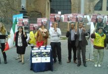 Iran – Roma: Seconda settimana della protesta contro il viaggio del dittatore fondamentalista Iraniano Rouhani in Italia
