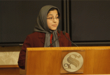 Una dissidente iraniana parla al Senato italiano delle violazioni dei diritti umani