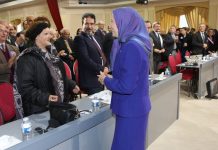 Conferenza nella sede del Consiglio Nazionale della Resistenza Iraniana in solidarietà con il popolo francese