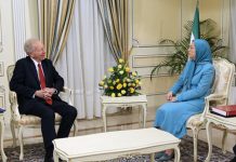 Maryam Rajavi incontra per un colloquio il Senatore Joseph Lieberman