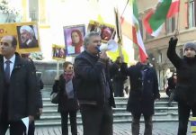 Rohani a Roma: protesta resistenza Iran davanti al Pantheon