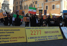 Resistenza iraniana protesta a Roma: 2.277 esecuzioni con Rohani