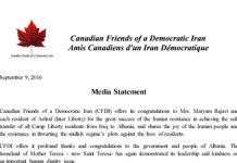 I parlamentari canadesi salutano la partenza del PMOI dall’Iraq