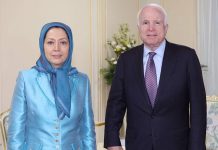 Il Senatore McCain incontra la Presidente eletta del CNRI Maryam Rajavi e visita l’Organizzazione dei Mojahedin del Popolo Iraniano a Tirana