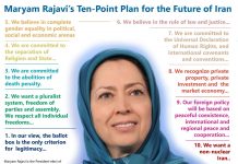 IL PIANO IN DIECI PUNTI DI MARYAM RAJAVI PER IL FUTURO DELL’IRAN