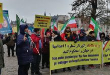 Danimarca: dimostrazione contro le violazioni dei diritti umani e il terrorismo del regime iraniano