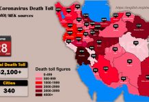 Iran, Aggiornamento Coronavirus: oltre 62.100 morti in 340 citta’ – 28 Giugno 2020 Ore 18.00