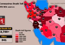 Iran, Aggiornamento Coronavirus: oltre 63.700 morti in 341 citta’ – 1 Luglio 2020 Ore 18.00