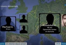 Diplomatico – terrorista del regime iraniano sulle tracce: la bomba