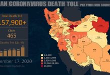 Iran: catastrofe del Coronavirus – Il numero delle vittime supera 157.900 in 465 città