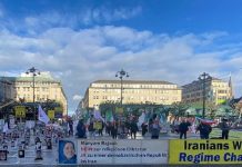 Iran: i sostenitori dei Mojahedin del Popolo ( MEK ) commemorano la rivolta del novembre 2019 in 18 città in Europa, Nord America e Australia