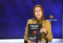 Senato della Repubblica Italiana, intervento della presidente Maryam Rajavi