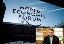 Il ministro degli Esteri del maggiore violatore di diritti umani e padrino del terrorismo (il regime iraniano) a Davos