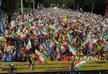 Decine di migliaia di persone si radunano a Bruxelles per celebrare il 60° anniversario dell’OMPI e chiedere un Iran libero